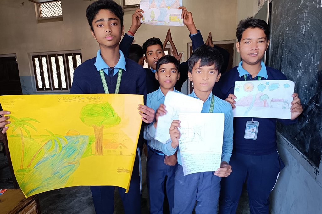 Painting Competition at ZKM School Azamgarh